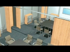 ओईएम ओडीएम अत्यधिक लचीला चलती विभाजन दीवारें स्लाइडिंग ध्वनिरोधी कमरे विभाजक