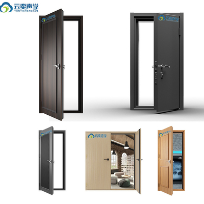 थ्रेशोल्ड और चुंबकीय सील प्रकार 45db ध्वनि प्रतिरोधी दरवाजे ध्वनि प्रतिरोधी आंतरिक दरवाजे के लिए